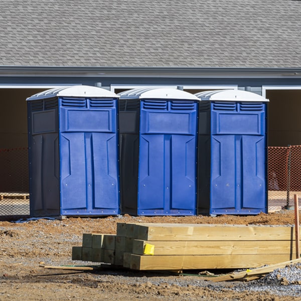 is there a specific order in which to place multiple porta potties in Crystal Lake IA